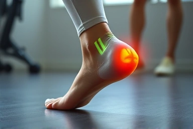 Ankle ligament strengthening exercise for stability and injury prevention.